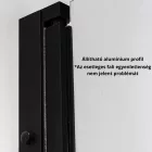 Stuxi Verona Duo Black 80x80 cm szögletes két csuklóajtós zuhanykabin, 6 mm vízlepergető üveggel, fekete
