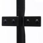 Stuxi Verona Black 100x100 cm szögletes csuklóajtós zuhanykabin, 6 mm vízlepergető üveggel, fekete elemekkel