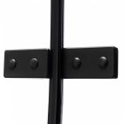 Stuxi Verona Black 70/80/90/100/110/120 cm széles csukló zuhanyajtó, 6 mm vízlepergető üveggel, fekete profillal