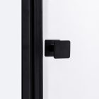 Stuxi Verona Black 70/80/90/100/110/120 cm széles csukló zuhanyajtó, 6 mm vízlepergető üveggel, fekete profillal