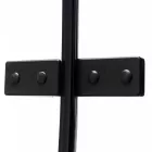 Stuxi Verona Black 80 cm széles csukló zuhanyajtó, 6 mm vízlepergető üveggel, fekete profillal