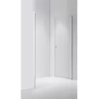Stuxi Bari Big 200 cm széles kétszárnyú nyíló zuhanyajtó, 6 mm vízlepergető üveggel, króm profillal, 195 cm magas