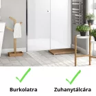 Stuxi Bari Fix 140 cm (70+70) széles nyíló zuhanyajtó fix fallal, 6 mm vízlepergető üveggel, króm profillal, 195 cm magas