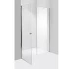 Stuxi Bari Fix 140 cm (70+70) széles nyíló zuhanyajtó fix fallal, 6 mm vízlepergető üveggel, króm profillal, 195 cm magas