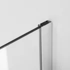 Stuxi Bari Fix 140 cm (70+70) széles nyíló zuhanyajtó fix fallal, 6 mm vízlepergető üveggel, króm profillal, 195 cm magas
