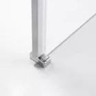 Stuxi Bari Fix 140 cm (70+70) széles nyíló zuhanyajtó fix fallal, 6 mm vízlepergető üveggel, króm profillal, 195 cm magas