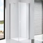 Stuxi Verona 70x70 cm szögletes csuklóajtós zuhanykabin, 6 mm vízlepergető üveggel, króm elemekkel