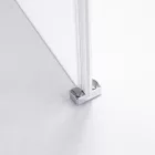 Stuxi Verona 70x70 cm szögletes csuklóajtós zuhanykabin, 6 mm vízlepergető üveggel, króm elemekkel