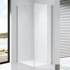 Stuxi Bari 70x80 aszimmetrikus nyílóajtós zuhanykabin 6 mm vízlepergető biztonsági üveggel, króm