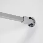 Stuxi Bari 70x80 aszimmetrikus nyílóajtós zuhanykabin 6 mm vízlepergető biztonsági üveggel, króm