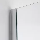 Stuxi Bari 70x80 aszimmetrikus nyílóajtós zuhanykabin 6 mm vízlepergető biztonsági üveggel, króm