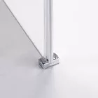 Stuxi Bari 70x80 aszimmetrikus nyílóajtós zuhanykabin 6 mm vízlepergető biztonsági üveggel, króm