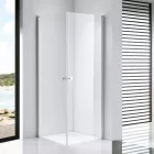 Stuxi Bari Duo 70x70 cm szögletes nyílóajtós zuhanykabin, 6 mm vízlepergető üveggel, króm elemekkel