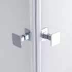 Stuxi Bari Duo 70x70 cm szögletes nyílóajtós zuhanykabin, 6 mm vízlepergető üveggel, króm elemekkel