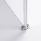 Stuxi Bari 80x70 aszimmetrikus nyílóajtós zuhanykabin 6 mm vízlepergető biztonsági üveggel, króm
