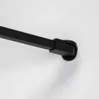 Stuxi Bari Black 70x80 aszimmetrikus nyílóajtós zuhanykabin 6 mm vízlepergető biztonsági üveggel, matt fekete