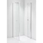 Stuxi Verona 70x70 cm szögletes csuklóajtós zuhanykabin, 6 mm vízlepergető üveggel, króm elemekkel