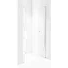 Stuxi Roma 70 cm széles kétszárnyú nyíló zuhanyajtó, 6 mm vízlepergető üveggel, króm profillal, 195 cm magas