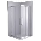 Stuxi Nizza 70x70 cm szögletes két tolóajtós zuhanykabin 6 mm vízlepergető biztonsági üveggel, króm elemekkel, 190 cm magas