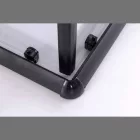 Stuxi Nizza Black120x90 cm aszimmetrikus két tolóajtós zuhanykabin 6 mm vízlepergető biztonsági üveggel, fekete elemekkel, 190 cm magas, zuhanytálcával, szifonnal