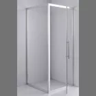Stuxi Torino 70x70 szögletes nyílóajtós zuhanykabin 6 mm vízlepergető biztonsági üveggel, króm elemekkel, 200 cm magas