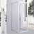 Stuxi Torino 80x90 falsíkra szerelhető 3 oldalú nyílóajtós zuhanykabin 6 mm vízlepergető biztonsági üveggel, króm elemekkel, 200 cm magas