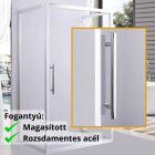 Stuxi Torino 80x90 falsíkra szerelhető 3 oldalú nyílóajtós zuhanykabin 6 mm vízlepergető biztonsági üveggel, króm elemekkel, 200 cm magas