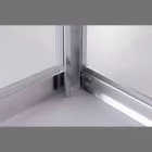 Stuxi Torino 90x100 aszimmetrikus szögletes nyílóajtós zuhanykabin 6 mm vízlepergető biztonsági üveggel, króm elemekkel, 200 cm magas