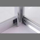 Stuxi Torino 120x100 falsíkra szerelhető 3 oldalú nyílóajtós zuhanykabin 6 mm vízlepergető biztonsági üveggel, króm elemekkel, 200 cm magas