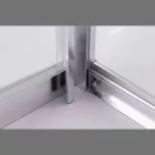Stuxi Torino 90x70 falsíkra szerelhető 3 oldalú nyílóajtós zuhanykabin 6 mm vízlepergető biztonsági üveggel, króm elemekkel, 200 cm magas
