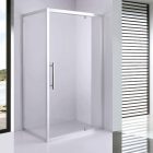 Stuxi Torino 120x90 aszimmetrikus szögletes nyílóajtós zuhanykabin 6 mm vízlepergető biztonsági üveggel, króm elemekkel, 200 cm magas