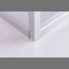 Stuxi Torino 120x80 aszimmetrikus szögletes nyílóajtós zuhanykabin 6 mm vízlepergető biztonsági üveggel, króm elemekkel, 200 cm magas