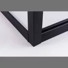 Stuxi Torino Black 80x80 szögletes nyílóajtós zuhanykabin 6 mm vízlepergető biztonsági üveggel, fekete elemekkel, 200 cm magas