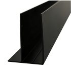 Stuxi fekete toldóprofil +10 mm, 200 cm magas, vágható (Nizza, Torino és verona zuhanykabinokhoz)