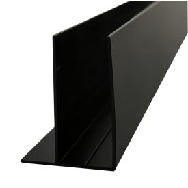   Stuxi fekete toldóprofil +10 mm, 200 cm magas, vágható (Nizza, Torino és verona zuhanykabinokhoz)