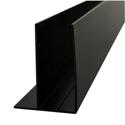 Stuxi fekete toldóprofil +10 mm, 200 cm magas, vágható (Nizza, Torino és verona zuhanykabinokhoz)