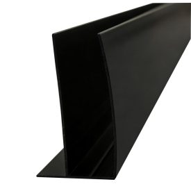   Stuxi fekete toldóprofil +30 mm, 200 cm magas, vágható (Nizza, Torino és verona zuhanykabinokhoz)