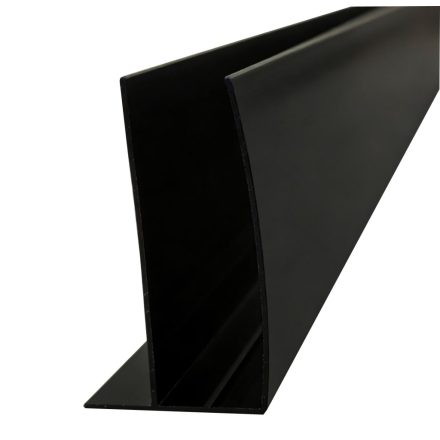 Stuxi fekete toldóprofil +30 mm, 200 cm magas, vágható (Nizza, Torino és verona zuhanykabinokhoz)