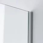 Stuxi Milano Easy Kombi Plus 1 Walk-in zuhanyfal, 70x70 cm, 8 mm vastag vízlepergető biztonsági üveggel, helytakarékos stabilizátorral, polccal