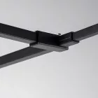 Stuxi Milano Kombi Plus 2 Black Walk-in zuhanyfal, 70x70 cm, 8 mm vastag vízlepergető biztonsági üveggel, 2 polccal és törölközőtartóval