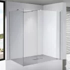Stuxi Milano Kombi Walk-in zuhanyfal, 70x70 cm, 8 mm vastag vízlepergető biztonsági üveggel, 200 cm magas, króm
