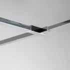 Stuxi Milano Kombi Walk-in zuhanyfal, 70x70 cm, 8 mm vastag vízlepergető biztonsági üveggel, 200 cm magas, króm