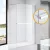 Stuxi Milano Plus Walk-in zuhanyfal, 100x200 cm, 8 mm vastag vízlepergető biztonsági üveggel, króm profillal, távtartóval, polccal és törölközőtartóval
