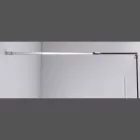 Stuxi Milano Walk-in zuhanyfal, 90x200 cm, 8 mm vastag vízlepergető biztonsági üveggel, króm profillal és távtartóval