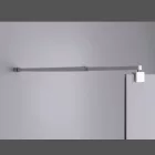 Stuxi Milano Walk-in zuhanyfal, 90x200 cm, 8 mm vastag vízlepergető biztonsági üveggel, króm profillal és távtartóval
