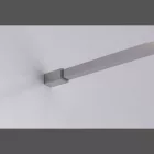 Stuxi Milano Walk-in zuhanyfal, 90x200 cm, 8 mm vastag vízlepergető biztonsági üveggel, króm profillal és távtartóval