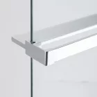 Stuxi Zuhanyfal kiegészítő króm polc és törölközőtartó 140 cm, vágható