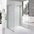 Stuxi Milano Gate Black falsíkra szerelhető, két oldalfalas walk-in zuhanyfal, 70x70 cm, 8 mm vastag vízlepergető biztonsági üveggel, helytakarékos sarokmerevítőkkel