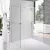 Stuxi Milano Gate Plus 2 falsíkra szerelhető, két oldalfalas walk-in zuhanyfal, 70x70 cm, 8 mm vastag vízlepergető biztonsági üveggel, helytakarékos sarokmerevítőkkel