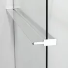 Stuxi Milano Gate Plus 2 falsíkra szerelhető, két oldalfalas walk-in zuhanyfal, 70x70 cm, 8 mm vastag vízlepergető biztonsági üveggel, helytakarékos sarokmerevítőkkel